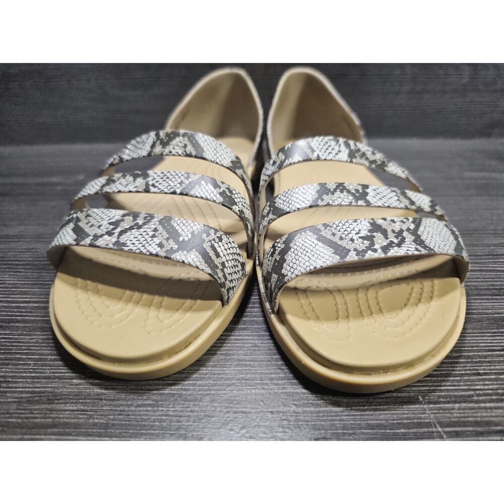 Crocs Sandals Womens 7 Tulum Slide Open Toe Comfort Casual Flats Slip On - Picture 3 of 9